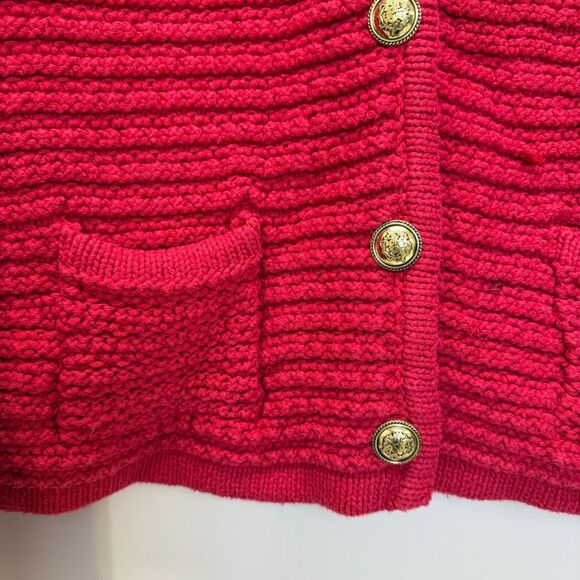 CeCe Red Front Packet Cardigan🟠 - Picture 6 of 9